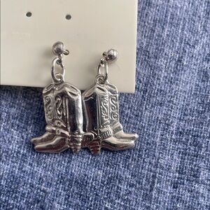Cowboy Boot Dangle Earrings